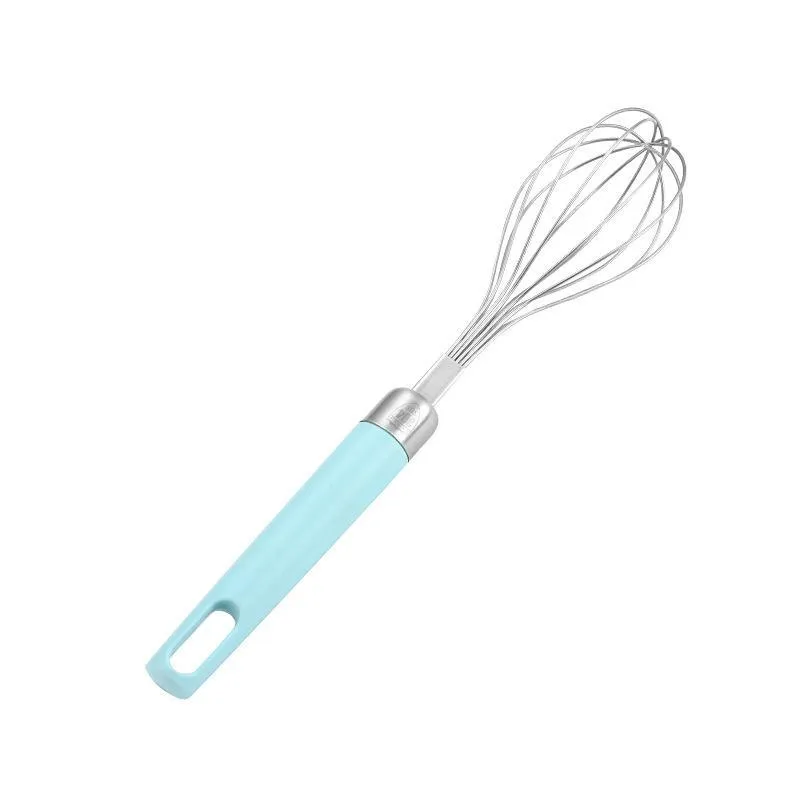 Stainless Steel Manual Egg Beater Tools Creative Household Plastic Handle Mixer Baking Cream Eggs Stirring Kitchen Tool CGY185