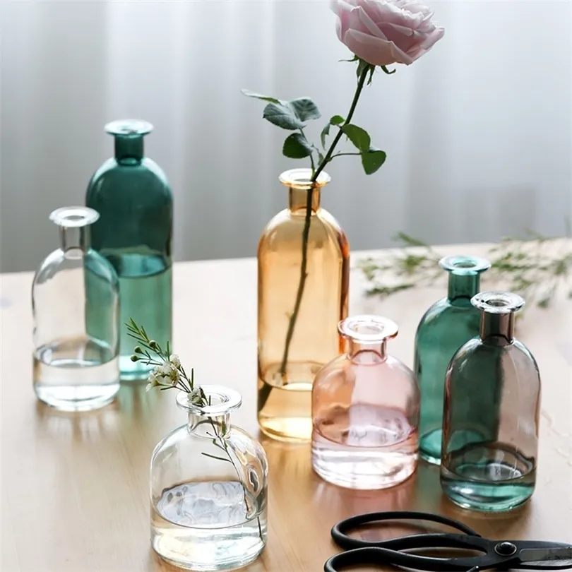 Vaso de vaso de vidro multicolor