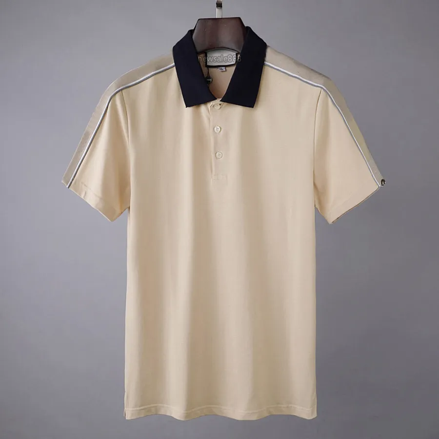 남자 폴로 스타일리스트 셔츠 고급 이탈리아 남자 폴로 블라우스 아주 좋은 품질 디자이너 옷의 옷 짧은 소매 캐주얼 패션 남성 여름 티셔츠 아시아 크기 m-3xl