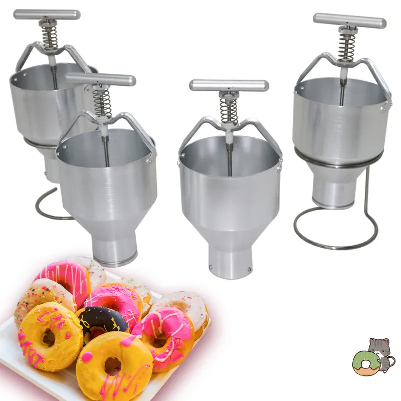 Machine à donuts manuelle en acier inoxydable 3L, distributeur de pâte à donuts, outil à donuts, épaisseur réglable, outils de cuisson pour desserts