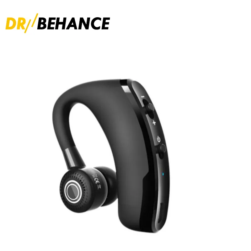 V9 Cell Phone Earphones Bluetooth Headphone Wireless Earphone Headset Drive Earbud with Mic Noise Cancelling for Driver Sport Business in Box