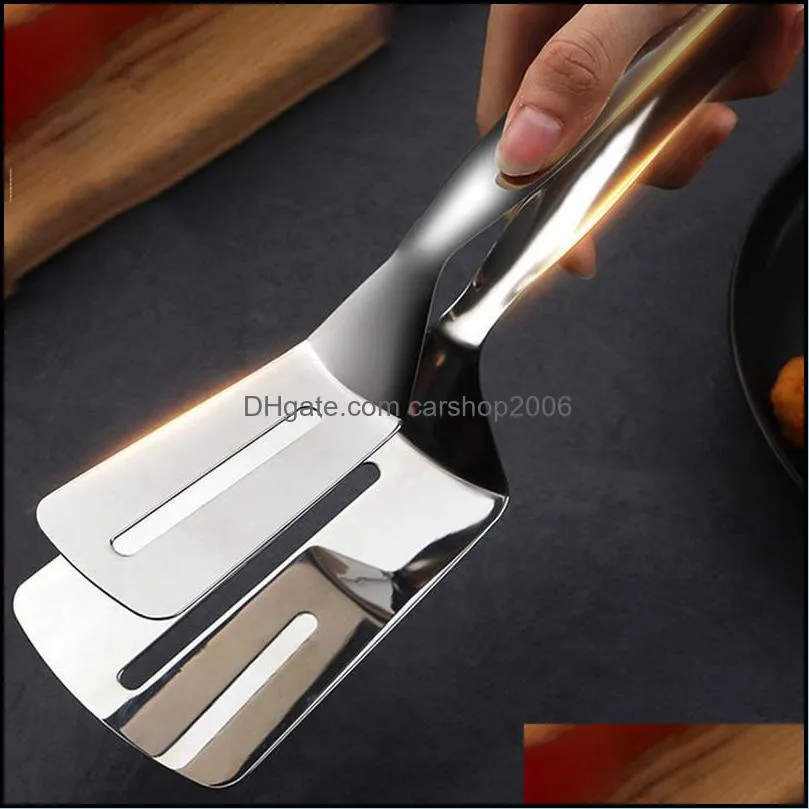 food tongs multifunction bbq accessories clip thickened stainless steel barbecue spatula household kitchen pancake fried steak