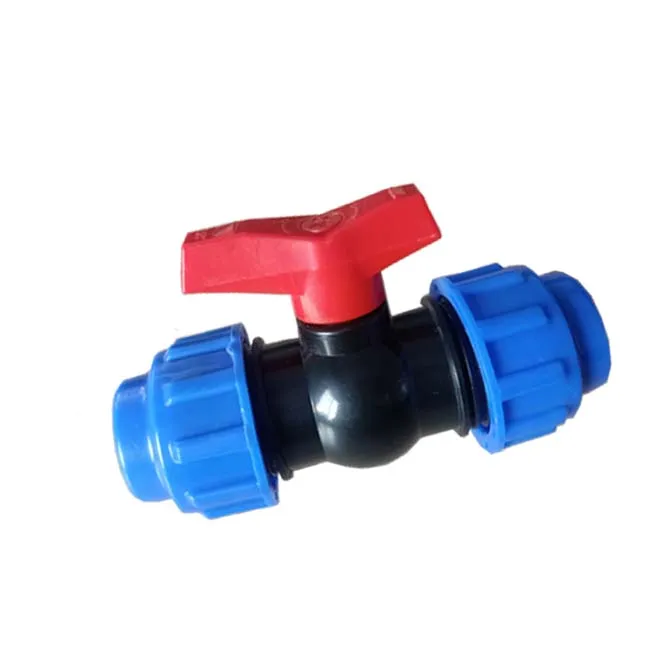 Wholesale Threaded PVC Compression Double Union Ball Valve From Hyplast