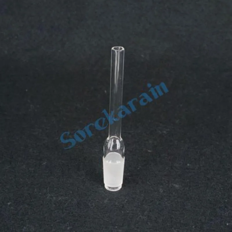 Suministros de laboratorio Adaptador de buje de vacío de vidrio de junta macho 19/26 para conectar StraightLab