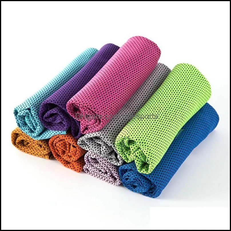 90*30cm Cool Towels Ice Cold Towel Summer Sunstroke Sports Yoga Exercise Cool Quick Dry Soft Breathable Sports Towel For Kids Adult