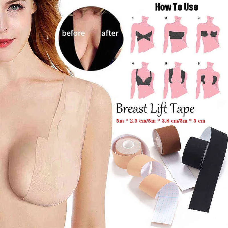 5M Boob Tape Bras For Women Adhesive Invisible Bra Nipple Pasties