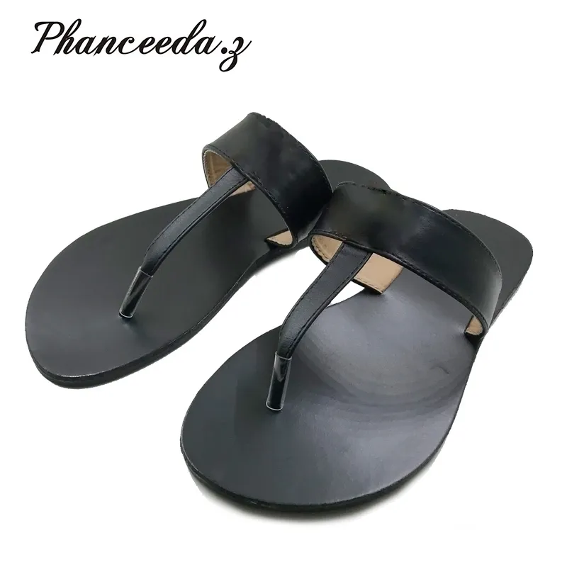 Casual Shoe Sandals Summer Style Fashion Flip Flops Top Quality Flats Solid Sandal Slippers big Size 610 Y200423
