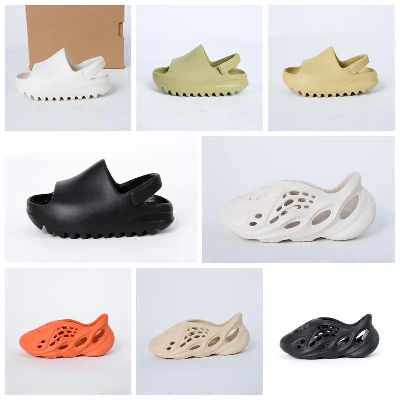 Nya stängda tå sandaler sandaler toppkvalitet rabatt sommar trädgård strand slid sandaler barn skor vattentäta tofflor flickor och pojkar barn avslappnad med storlek 24-35