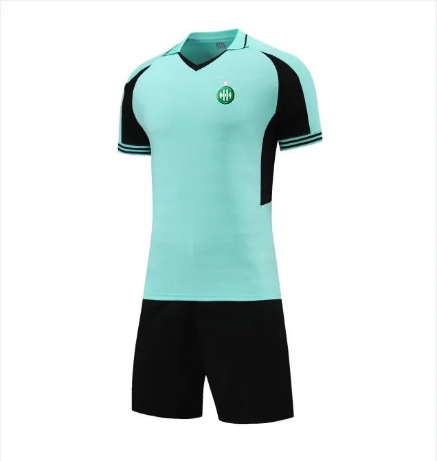 22-23 ASSE Hommes Survêtements Enfants et adultes été Manches courtes Vêtements de sport Vêtements Loisirs de plein air Sports chemise à col rabattu