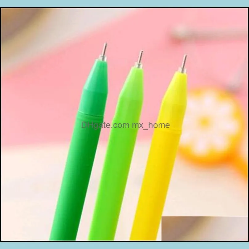 creative cartoon gel pen lemon fruit ballpoint pens lemonfruitballpointpen fruitshape ballpointpens wq739-wll