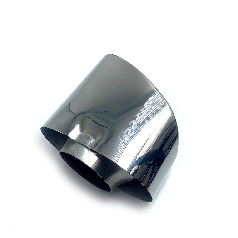 2pcs Chrome Exhaust Dual Tail Pipe Muffler Tip Stainless Steel For BMW X5 E70 2008 2009 2010