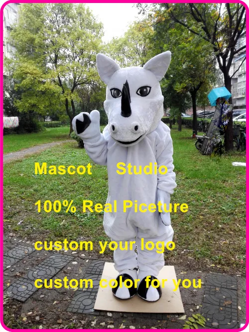 Mascota de rinoceronte blanco, disfraz de rinoceronte, disfraz de personaje de dibujos animados, disfraz de carnaval, kits de anime 401431