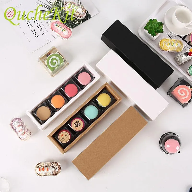 Geschenkpapier 10 Stück Kraftpapier Macaron Kuchenbox Kekse Kekse Mondkuchen Verpackungsboxen Hochzeit Geburtstag Partygeschenke Festival VerpackungGeschenk