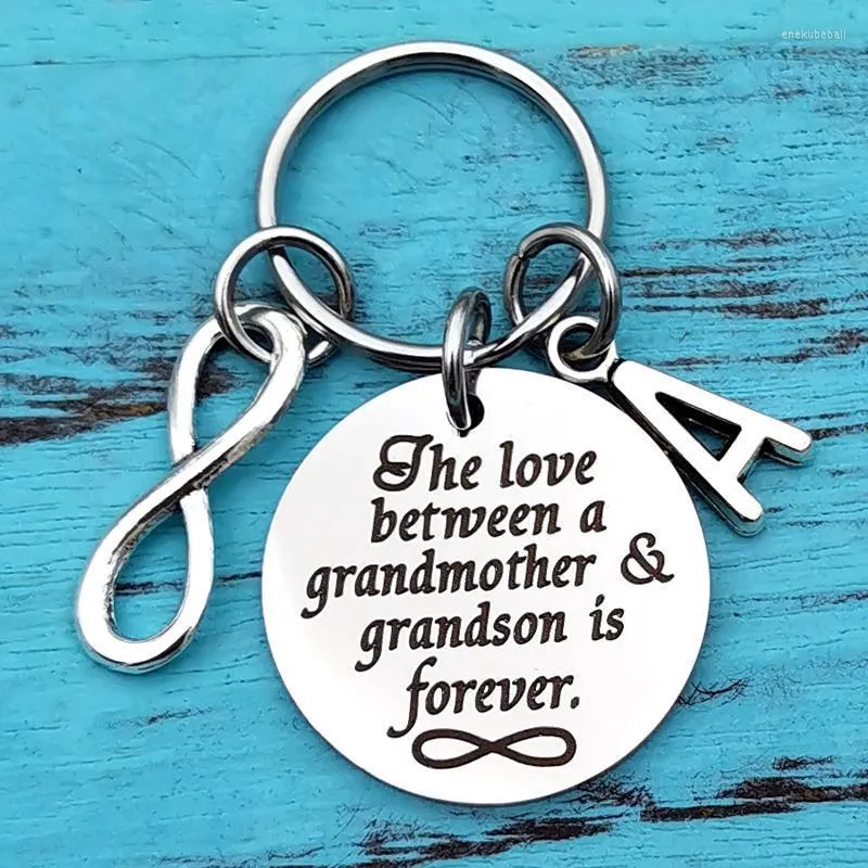 Keychains Granda Gifts van kleinzoon verjaardagscadeau voor grootmoeder Keychain The Love tussen A en Mothers Day Enek22