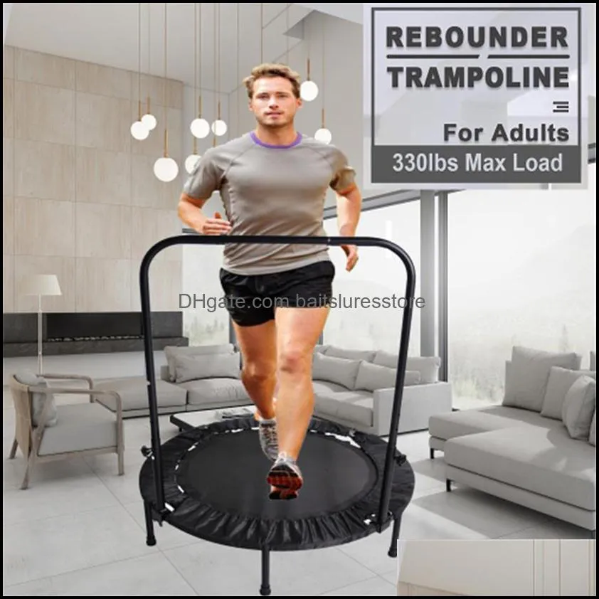 40 Inch Mini Exercise Trampoline USA Stock for Adults or Kids Indoor Fitness Rebounder Trampoline with Safety Pad | Max. Load 300LBS