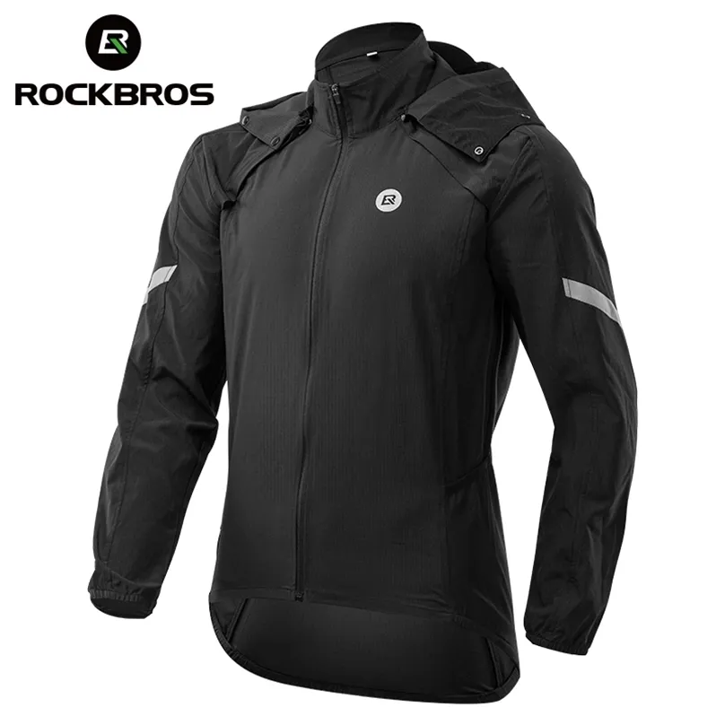 Rockbros Cycling Jacket Cykel Men Jersey Breattable Clothing MTB Women Windproof Reflective Quick Dry Coat Sports Equipment 220614