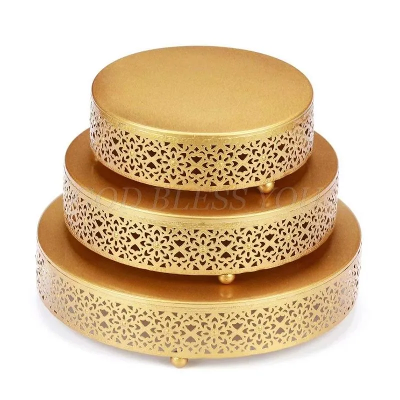 Andere bakware bruidstaartstandaard Decoratie feest spiegelbladen dessert elektroplate gold cupc ake tafel thuis display tools drop