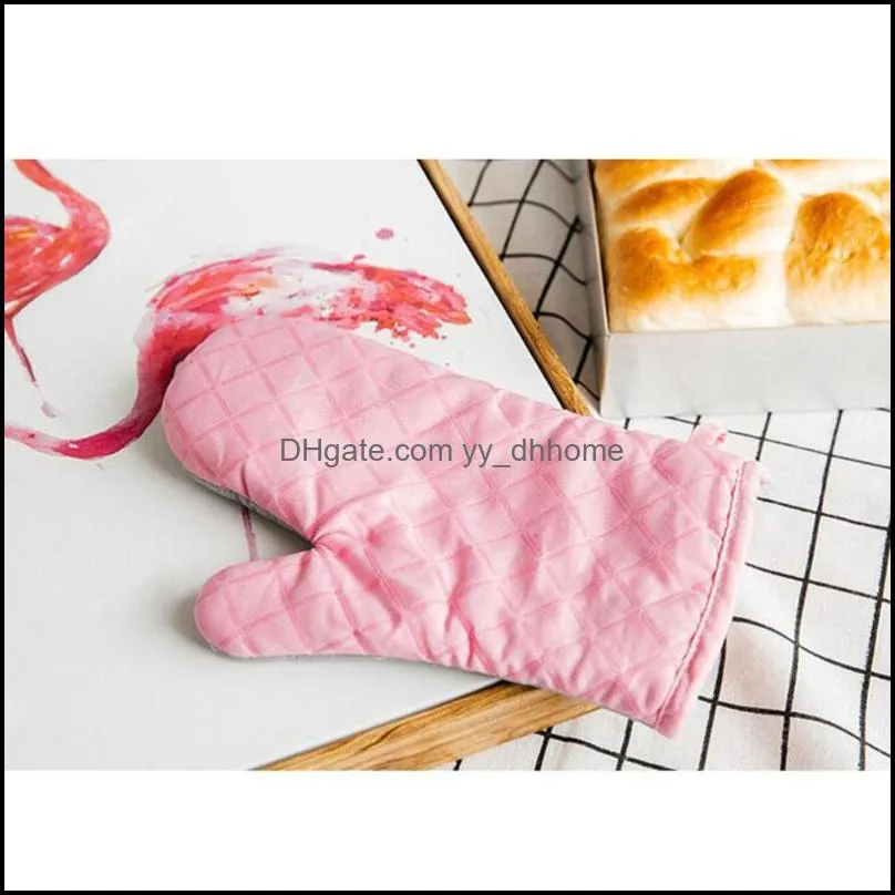 2pcs Oven Kitchen Heat Resistant Microwave MiCooking And Baking For Home Restaurant ) Mitts