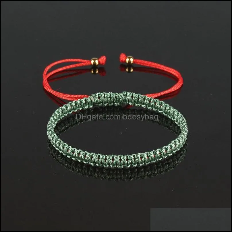 charm bracelets minimalist handmade braided rope bracelet women men adjustable lucky red thread brazalete yoga meditation jewelry pulseras