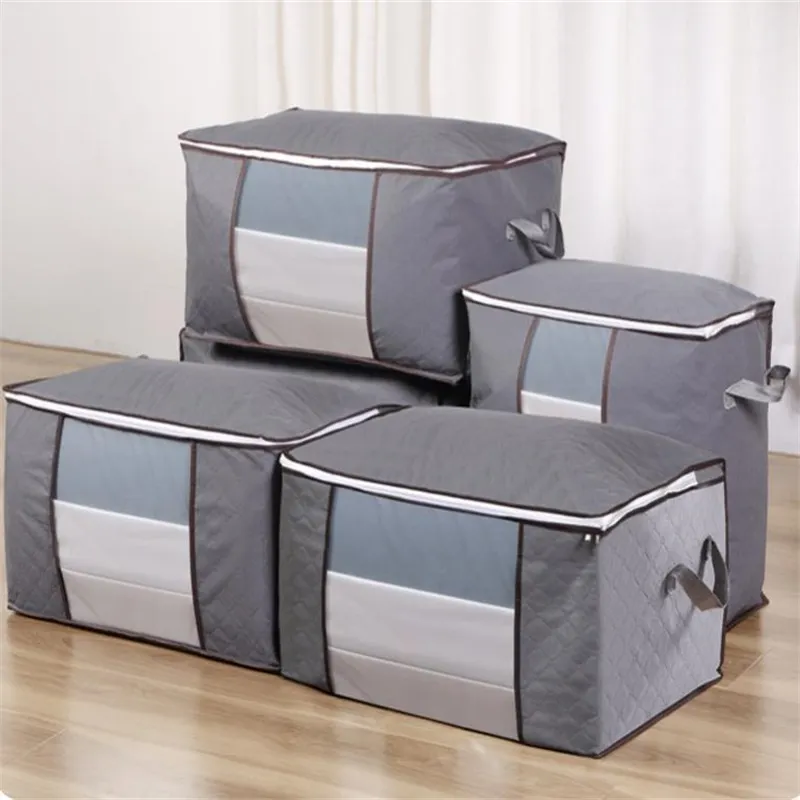 Home Non-Woven Cotton Storage Bags Quilt Organization Housekeeping House-Moving Storages Bag 1120 E3