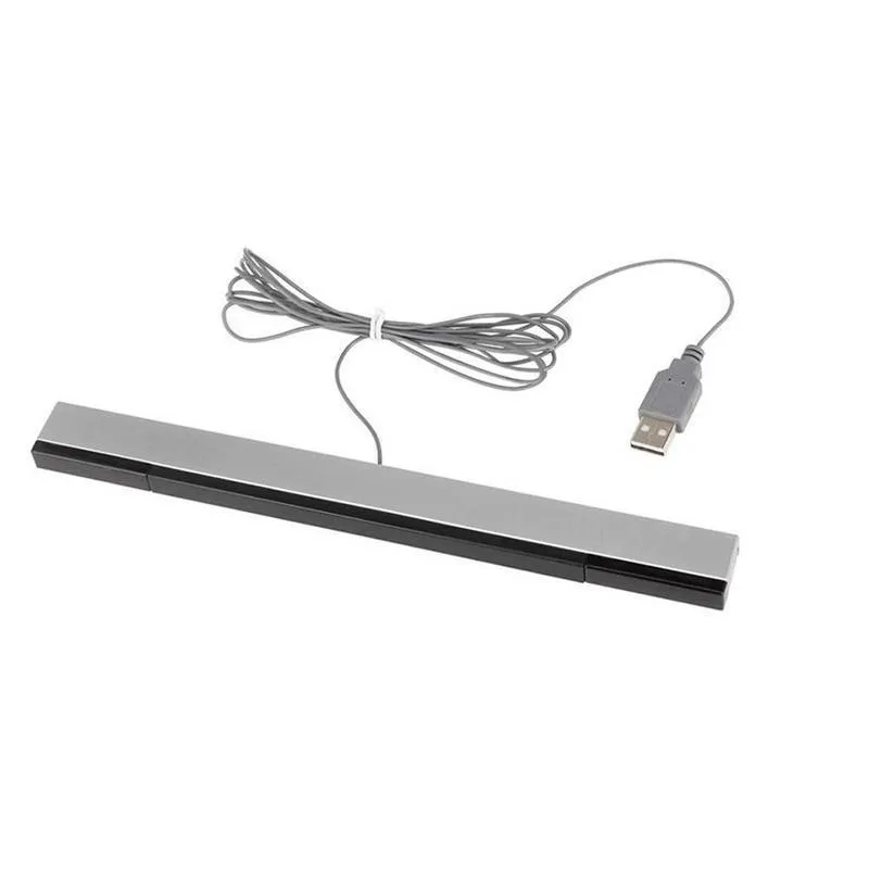 2024 Sensor Bar Fur Wii Verdrahtete IR Sensor Barempfanger Ray USB Plug In Kompatibel Mit Nintendo Wii Fernbedienungen Schwarz Von 2 02 DHgate