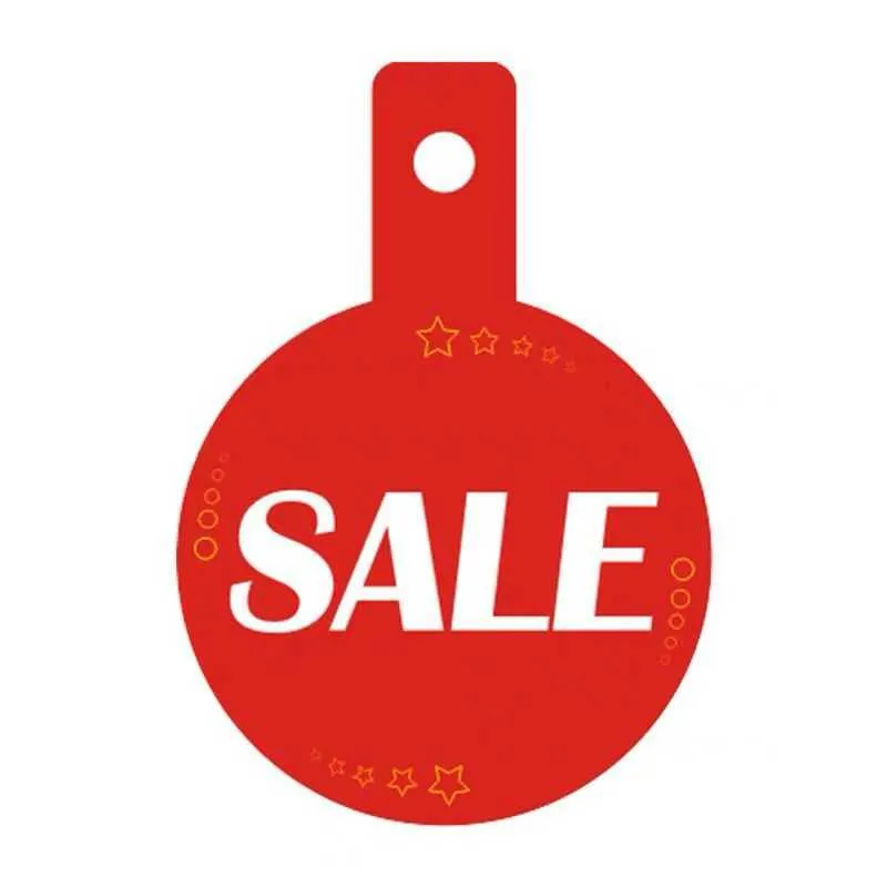 Hanger Sale Tickets clothing coat hangers price tag sales printed swing labels promotional paper cards aisle signs shelf talker
