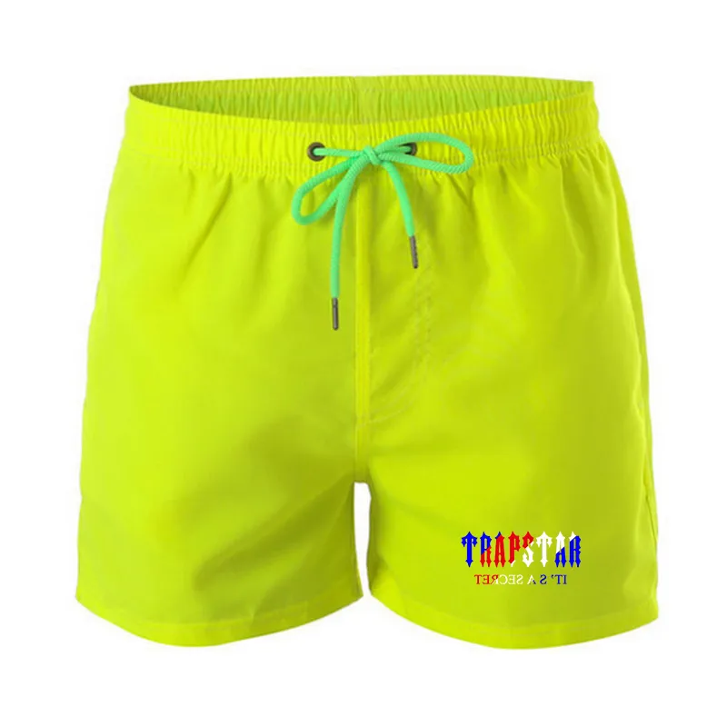 Summer Trapstar Brand Men Swiming Shorts Water Sports Mens Quick Drying