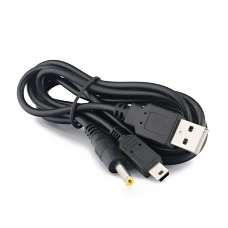 120 cm 2 w 1 USB Ładowujący kabel Transfer Dane zasilacze Drut zasilający dla Sony PSP 2000 3000 Akcesoria do gry