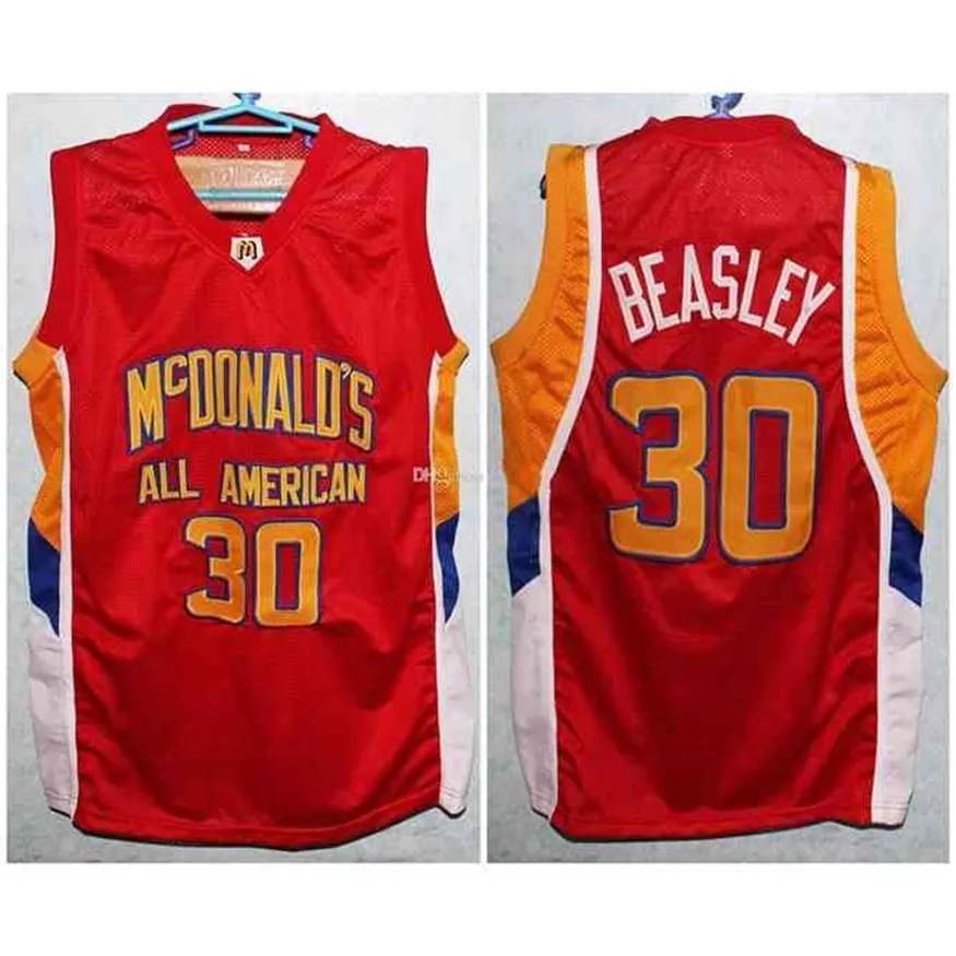 Nikivip All American Michael Beasley # 30 Retro Basketball Jersey Hommes Cousu Personnalisé N'importe Quel Numéro Nom Maillots