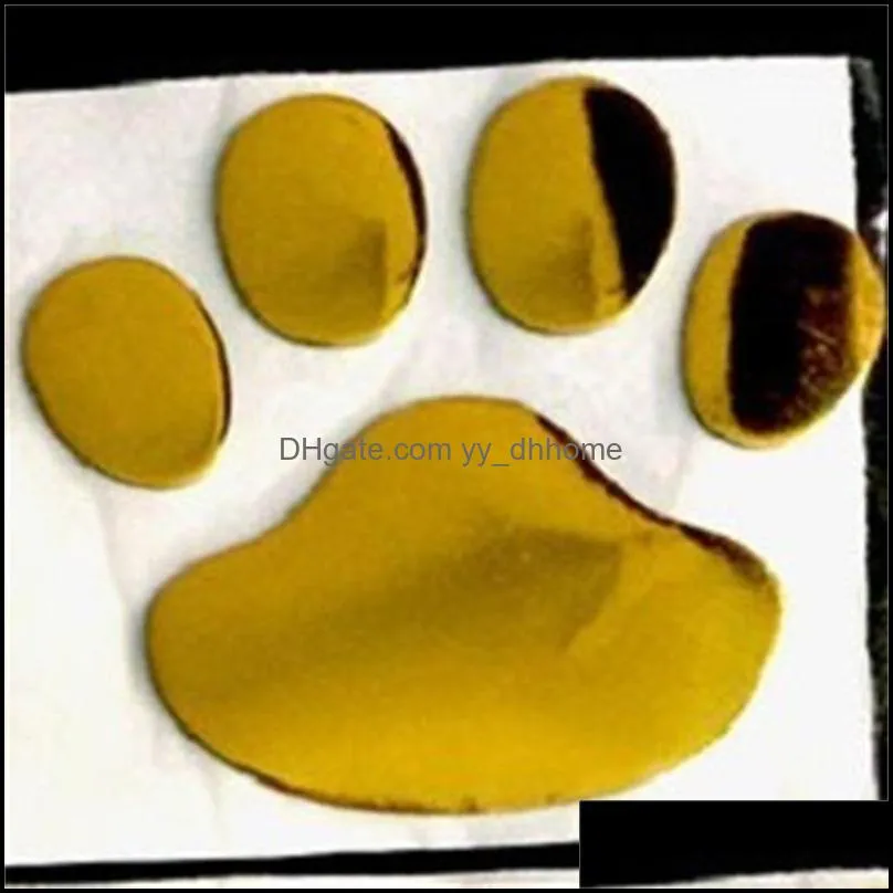 Cute Design Car Sticker PVC Material Multi Colour four Colors 3D Animal Footprint Pattern Dog Cat Bear Footprints Cars Decal New 0 8yk