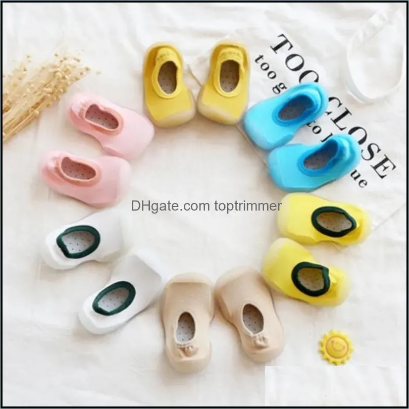 First Walkers Shoes Baby Kids Maternity Jy02 Baby Girl Boy Pure Color Toddler Non-Slip Sock Floor Foot Soft Bottom 7Kinds 5Sizes P19 Drop