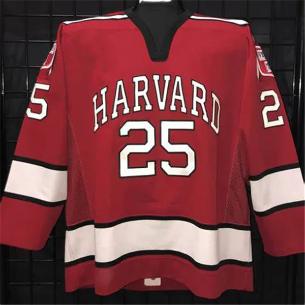 CAMISA DE HÓQUEI DA UNIVERSIDADE DE HARVARD DA NCAA