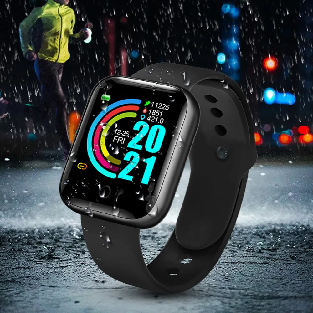 Smartwatch D20 Smart Armband Verbundene Uhren Smart Band Y68 Smart Watch D20 Bluetooth Druck Fitness Armband Android IOS