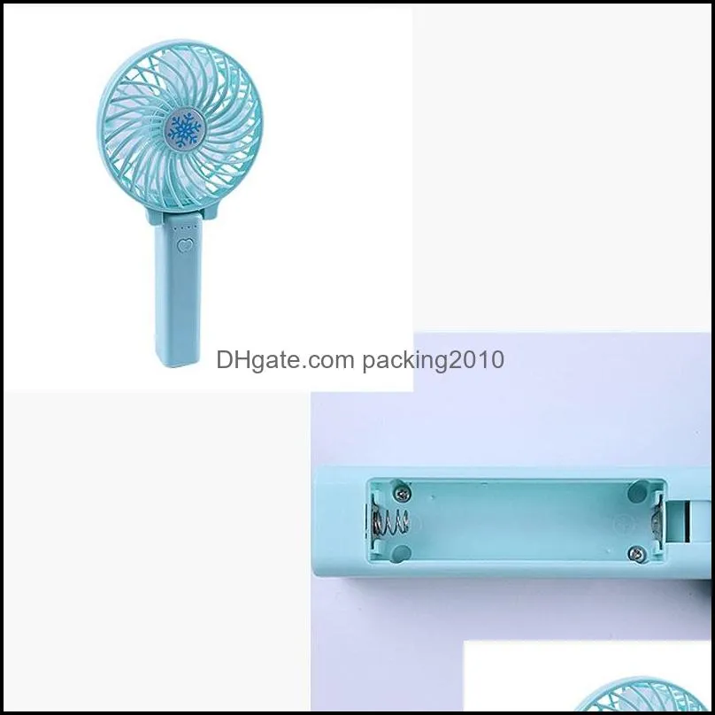 portable usb charging foldable handheld fan 3 speed mini fan with led light adjustable small cooling cooling desktop fans dh1453 t03