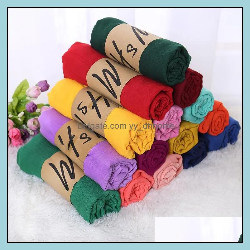 cotton soft scarf scarves for women fashion linen national style scarfs plain shawls 180 x 55cm gift wholesale free shipping 0043sc