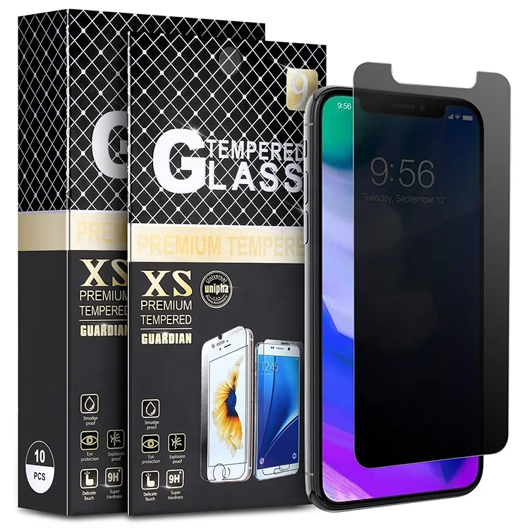 0,33 mm 2,5D 9H Anti Spy Privacy Displayschutzfolien gehärtetes Glas für iPhone 14 12 Mini 13 Pro Max 11 x xs xr 8 7 plus