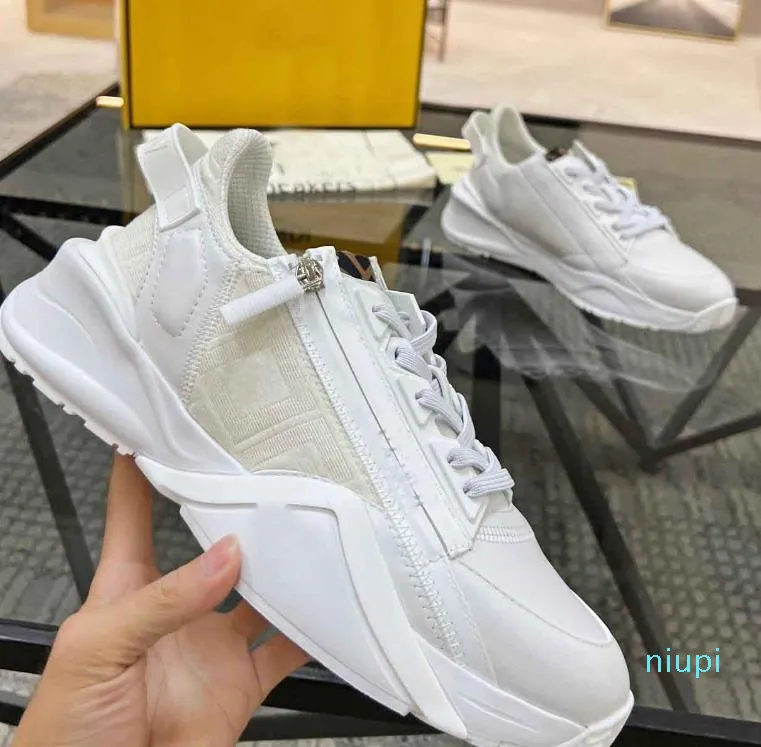 Flow Casual Walking Men Mesh Zipper Sneakers Scarpe Low Top Skateboard Tech Fabrics Trainers 2022