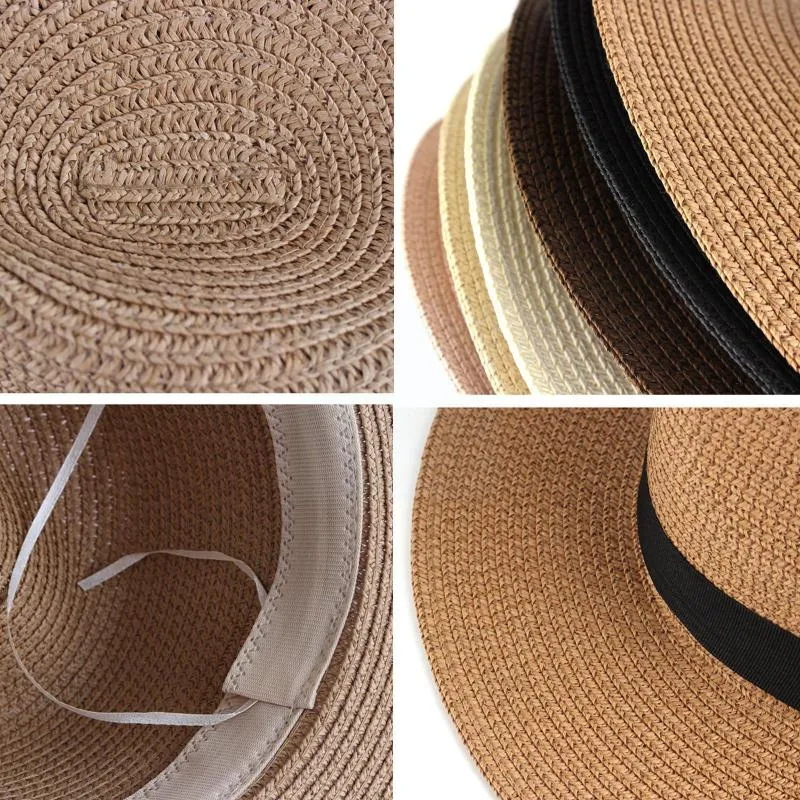 Berets Summer Hat Adjustable Classic Panama Handmade In Ecuador Sun Hats For Women Man Beach Straw Men UV Protection C P3Q5Berets