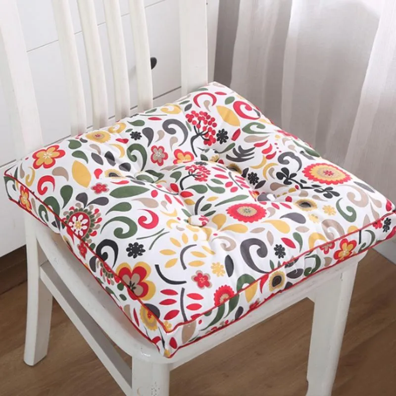 Coussin/oreiller décoratif 45x45cm coussin de chaise doux extérieur jardin patio maison cuisine bureau canapé coussin de siège décoration bohème