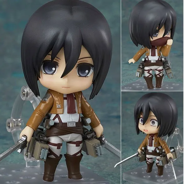 Attack on  Mikasa·Ackerman #365 Anime Figure PVC Toys Model 10cm Action Figurals Decor Home Xmas Gift Levi Eren Juguetes