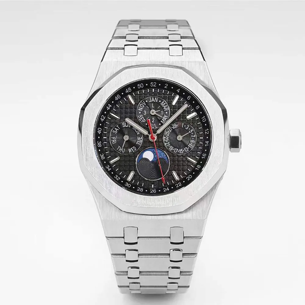 Mensur Titta p￥ automatiska mekaniska klockor 41mm ￥ttkantiga Bezel Watertproof Business Wristwatch Self-Wind Wristwatches Montre de Luxe