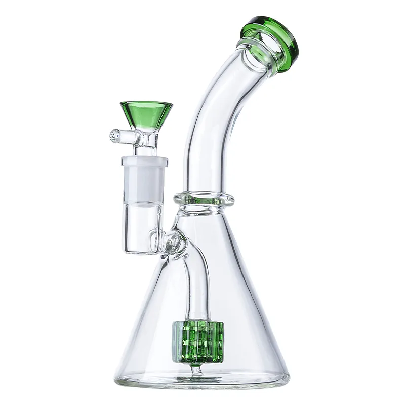 Kleine Glaswasserpfeifen mit Schüsselduschkopf Perc Heady Hookahs Mini 14mm Joint Smoking Bongs Oil Dab Rigs