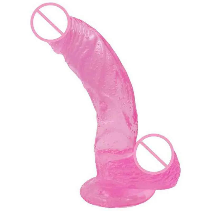 Nxy Dildos Sucker Crystal Vibration Massage Stick Wireless Bouncing Anal Plug 0316