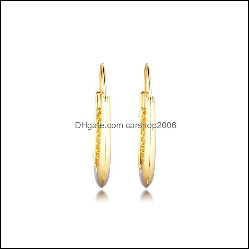 Earring Chunky Hoop Earrings Sterling Silver Jewelry 100% For Women Brincos Kolczyki Pendientes Accesorios Mujer & Huggie