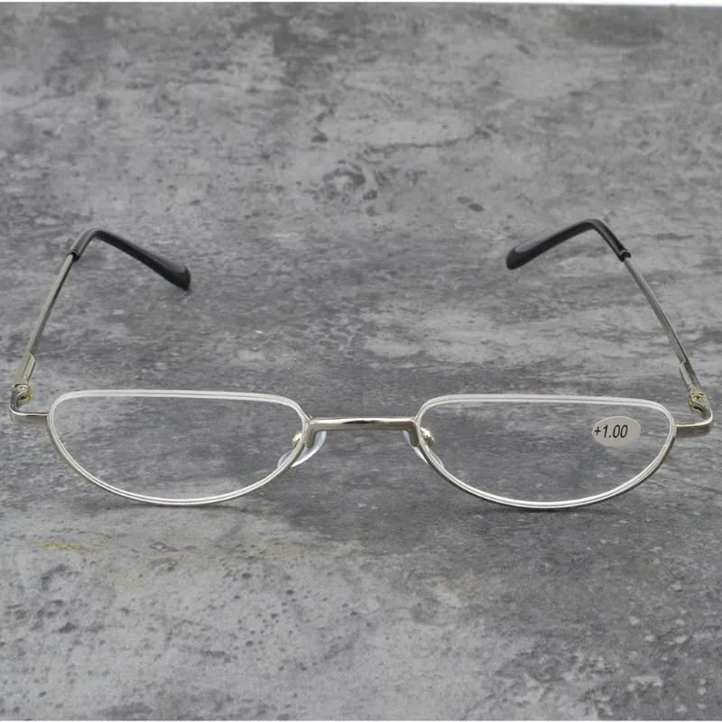 Sunglasses Titanium Alloy UP Half Frame Small Reading Glasses +0.75 +1 +1.25 +1.5 +1.75 +2 +2.25 +2.5 +2.75 +3 +3.25 +3.5 +4