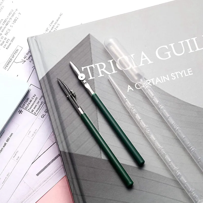 Professional Art Ruling Pen Set with Masking Fluid, Glue, Eraser & Ink ...