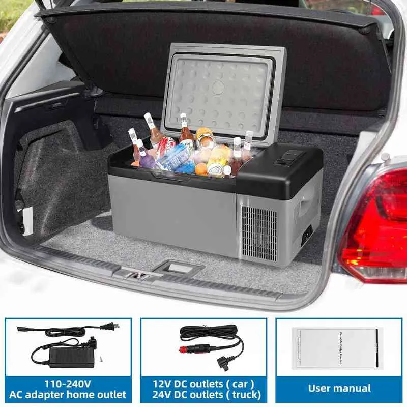 12Vミニフリーザーポータブル冷蔵庫：15L/25Lコンプレッサークーラー 