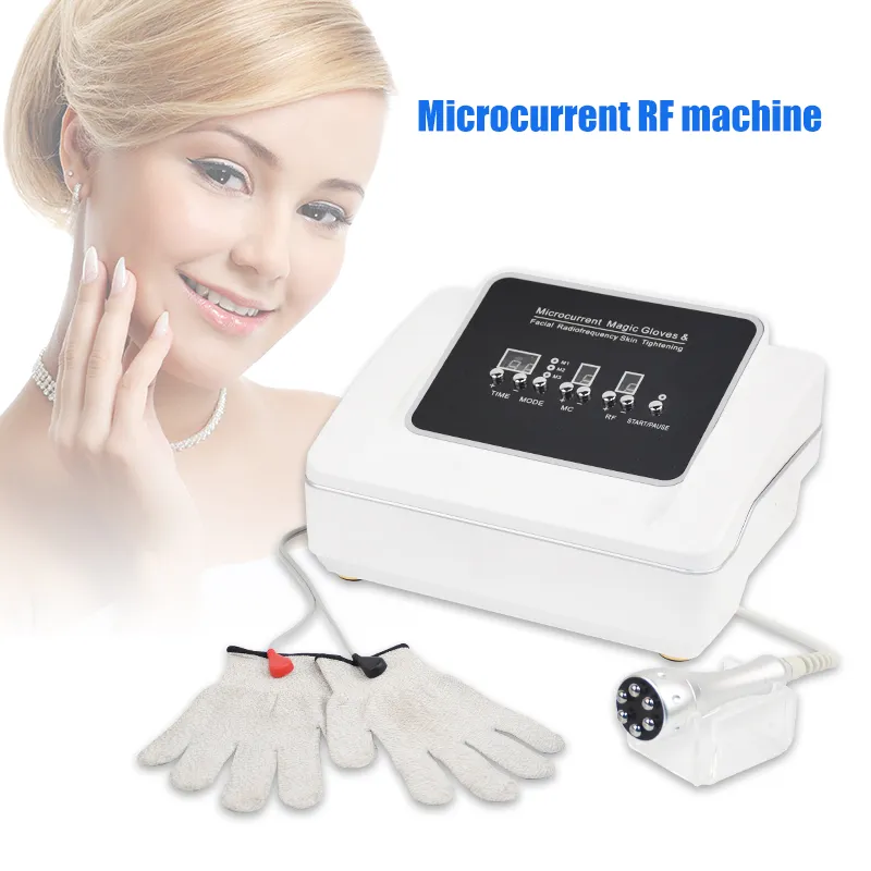 새로운 도착 Face Lift Magic Glove Microcurrent RF 페이셜 리프팅 케어 스킨 강화 기계