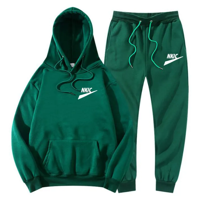 Green Tracksuit Set For Men And Women Running Hoodie And Pants With Hoody,  Brand Sweatshirt And Sport Joggers, Sweatpants Suit For Spring And Autumn  From Se7encp021, $15.11