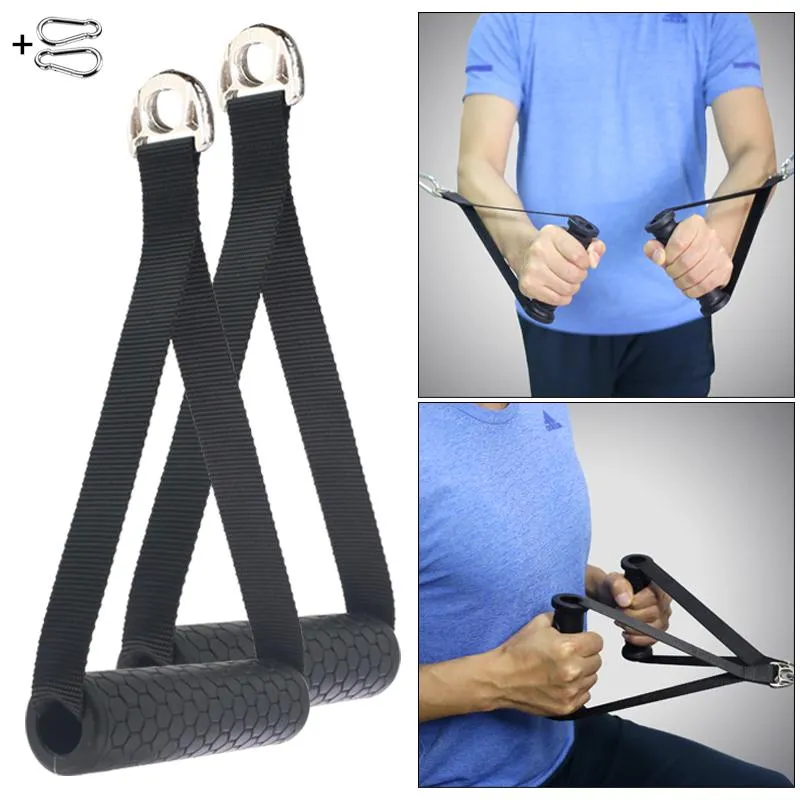 Accessories Heavy Duty Arm Biceps Triceps Rope Pull Strap Fitness Handle Gym Equipment Cable Attachment Pully Bodybuilding Strength Training